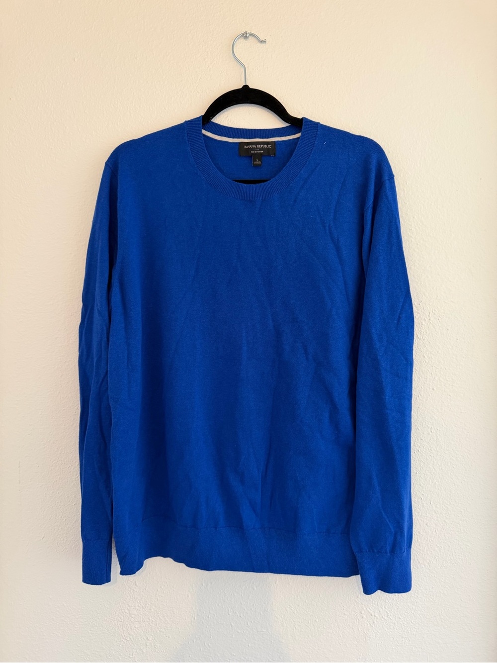 Banana Republic Men's Crewneck Eco Sweater - Blue